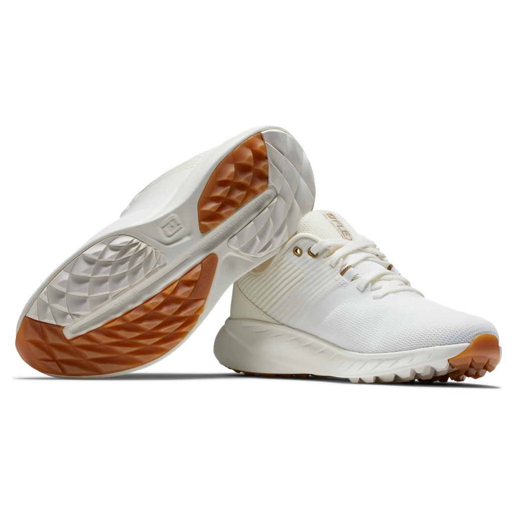 Footjoy Womens Golf Shoes | Flex XP | White-Yellow be