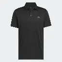 Adidas Mens Golf Shirt | Performance Solid Polo | Black