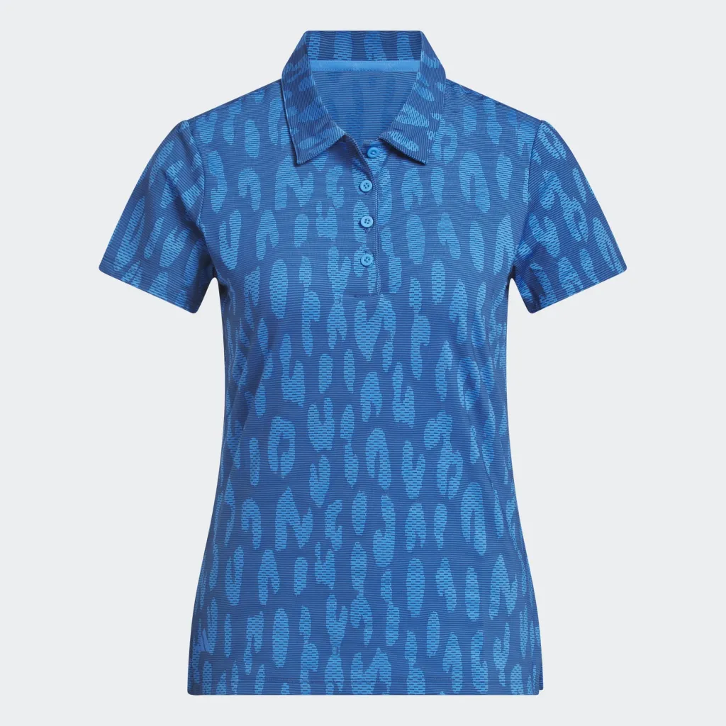 Adidas Womens Golf Shirt | Ultimate365 Jacquard Climacool Polo |  Blue
