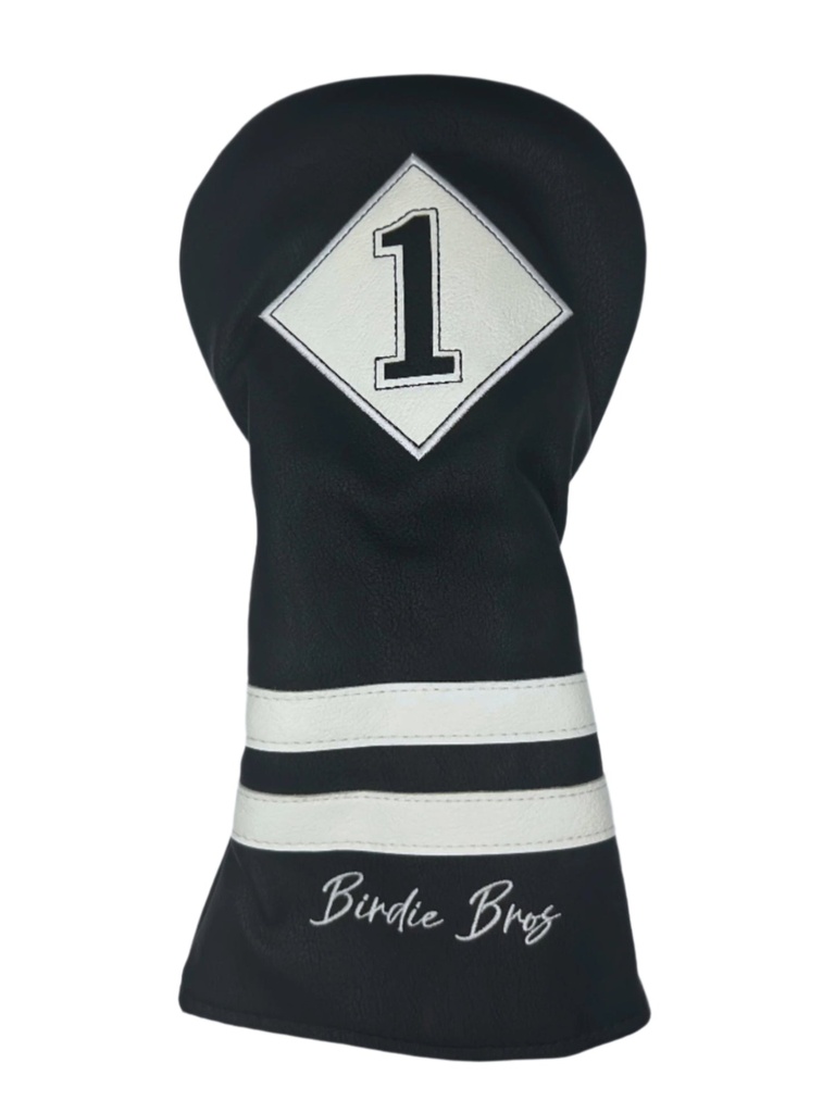 [BBDHCBW] Birdie Bros Head Covers | Driver | Black-White