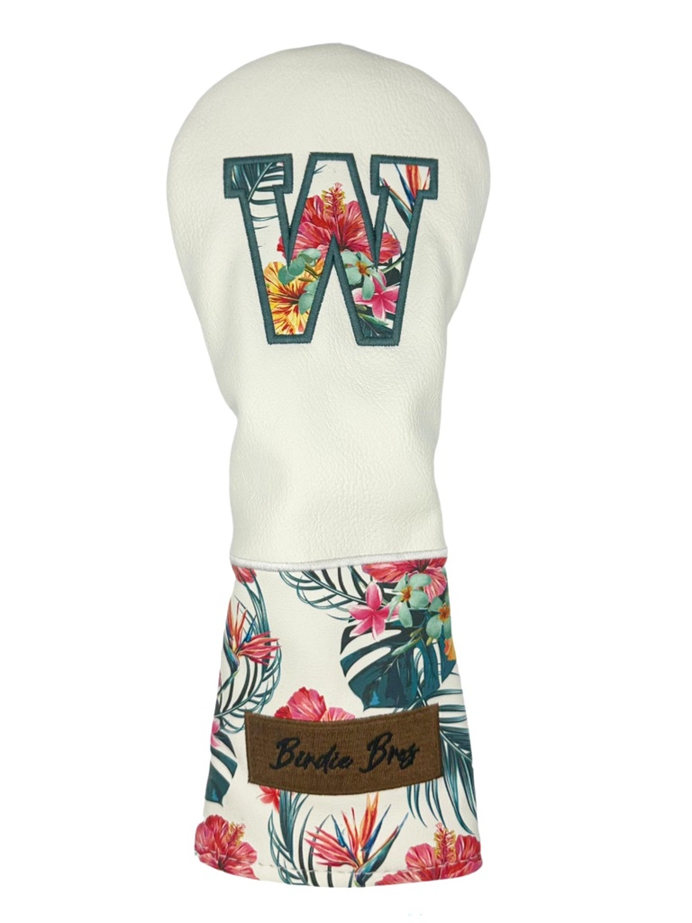 [BBFWF01] Birdie Bros Head Covers | Wood | White-Floral
