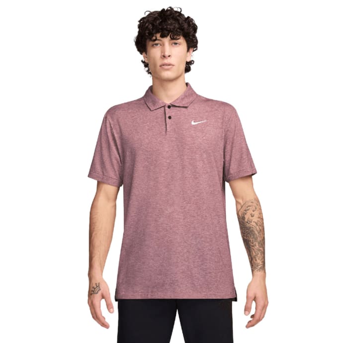[NMGHSS] Nike Mens Golf Shirt | Heather | Burgundy (S)