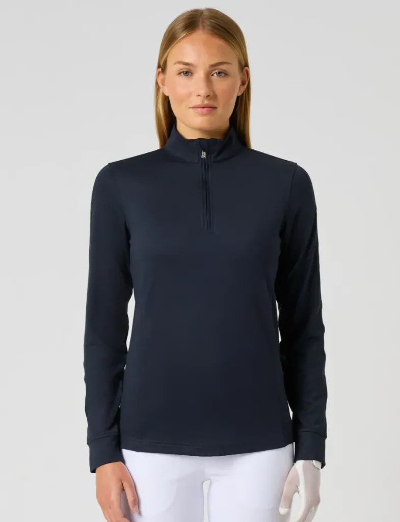 Daily Sport Womens Golf Shirt | Anna LS | Navy