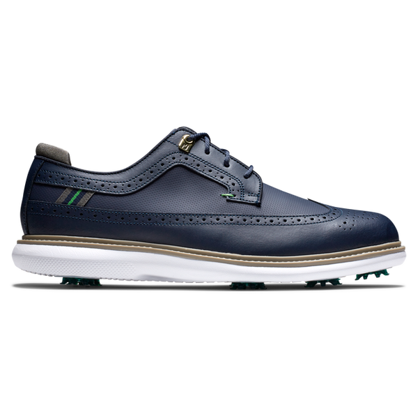 FOOTJOY MENS GOLF SHOES | TRADITIONS WING TIP | NAVY