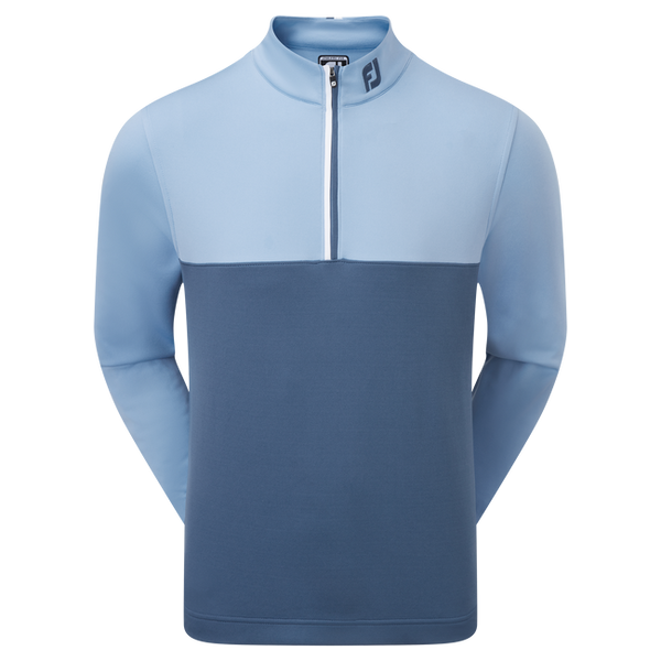 FOOTJOY MENS GOLF JERSEY | COLOUR BLOCK | BLUE-INK