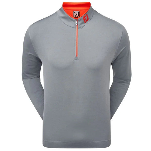 FOOTJOY MENS GOLF LIGHTWEIGHT MIDLAYER | 1-2 ZIP | SMOKE GREY