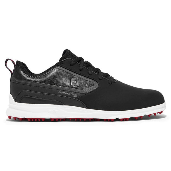 [58094080] FOOTJOY MENS GOLF SHOES | SUPERLITES XP | BLACK-WHITE-RED (UK7)