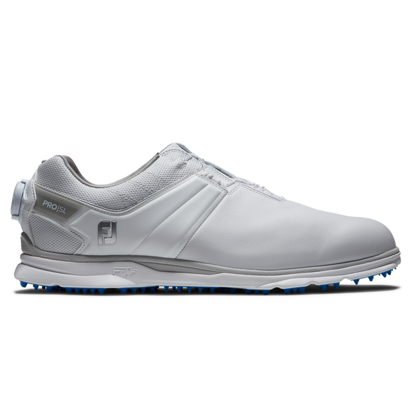 FOOTJOY MENS GOLF SHOES | PRO SL BOA | WHITE-GREY