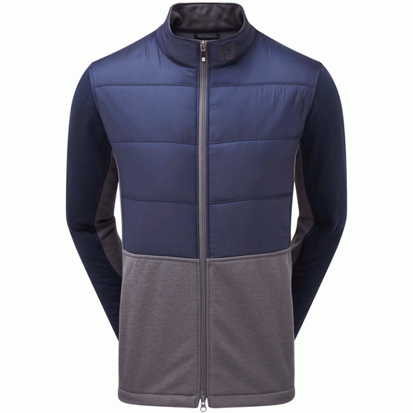 FOOTJOY MENS GOLF HYBRID PADDED JACKET | NAVY-CHARCOAL
