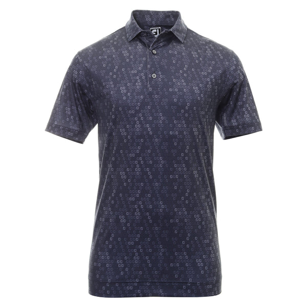 [88436M] FOOTJOY MENS GOLF SHIRTS | DIGITAL CAMO FJ PRINT LISLE | NAVY (M)
