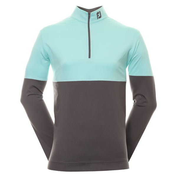 [80119S] FOOTJOY MENS GOLF MIDLAYER | EU COLOUR BLOCK | LAVA (S)