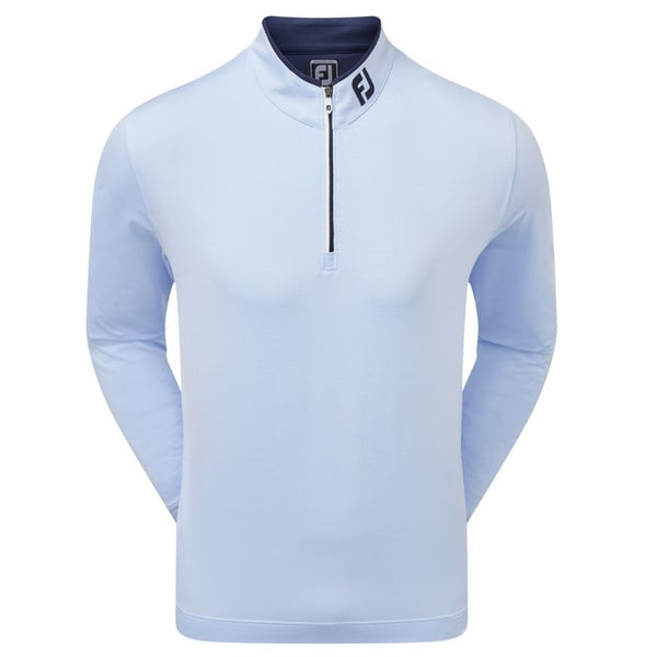 [87967S] FOOTJOY MENS GOLF JERSEY | LIGHTWEIGHT MSTRP 1-2 ZIP | SKY WHITE (S)