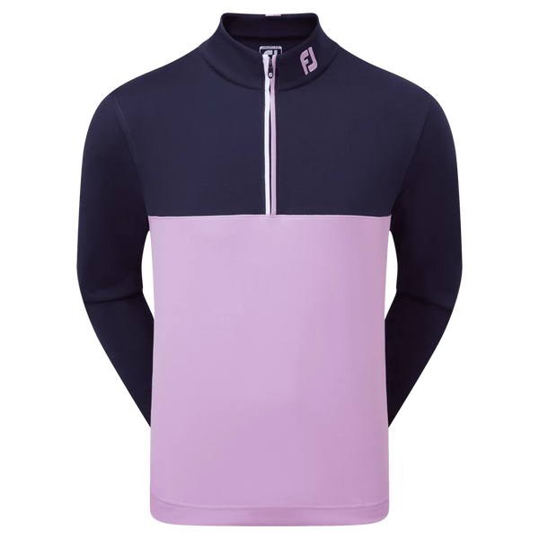 [88400S] FOOTJOY MENS GOLF JERSEY | COLOUR BLOCK COAT | NAVY-LAVA (S)