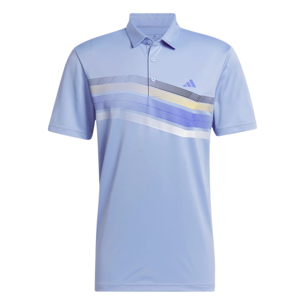 Adidas Mens Golf Shirts | Core Chest Stripe | Blue