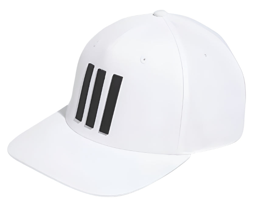 [IM9222] Adidas Mens Golf Cap | Tour 3 Stripe Print (Blue/White)