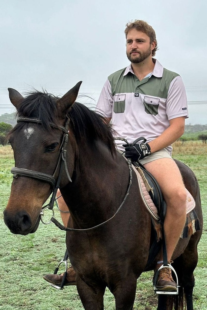 [CAMFSTFS] Custom Apparel Mens Funky Golf Shirt | The Farmer ff (S)