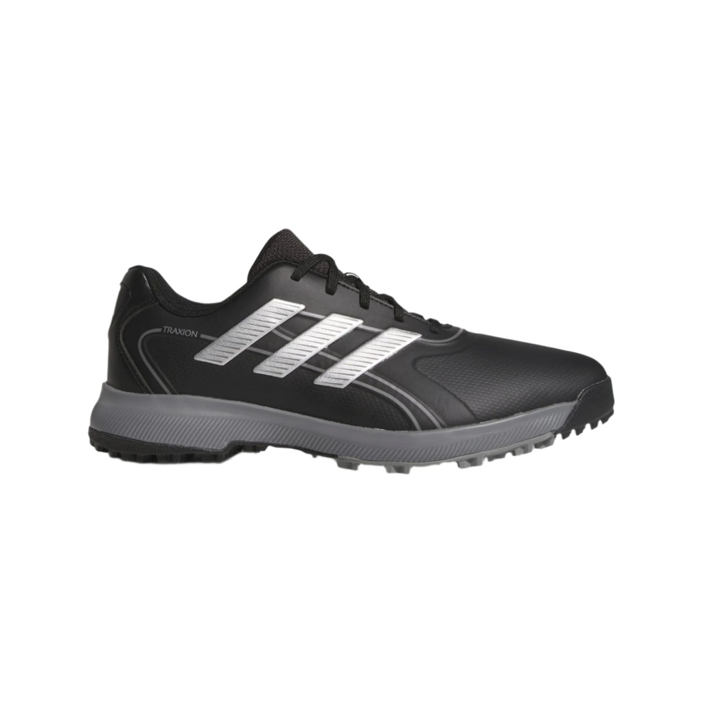 Adidas Mens Golf Shoes | Traxion Lite Max SL | Black-Silver
