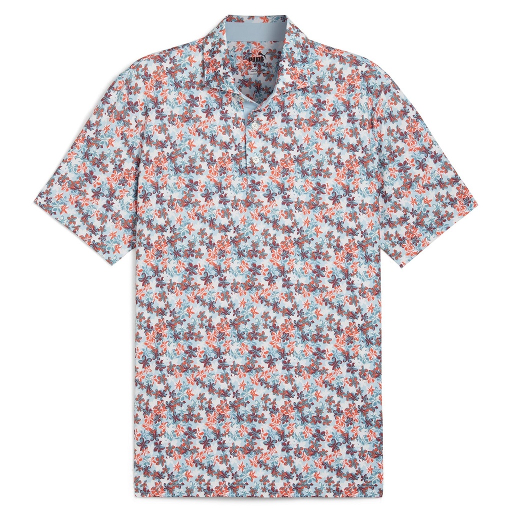 [62698602S] Puma Mens Golf Shirt | Mattr Lillie | Silver-Sky (S)