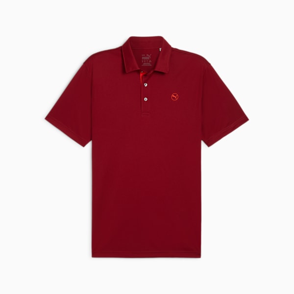 Puma Mens Golf Shirt | Solid | Intense Red