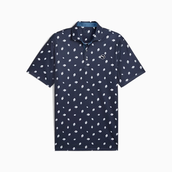 [62699401S] Puma Mens Golf Shirt | Love Birdies | Navy (S)