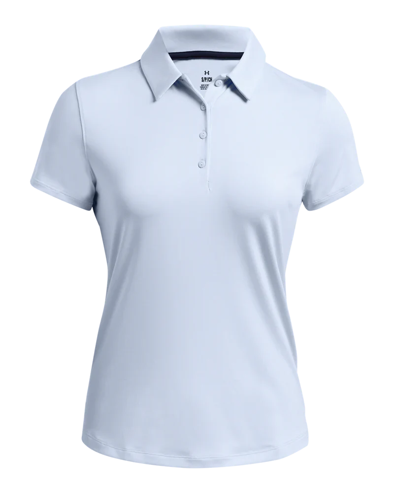 Under Armour Womens Golf Shirt | Playoff SS | Light Blue