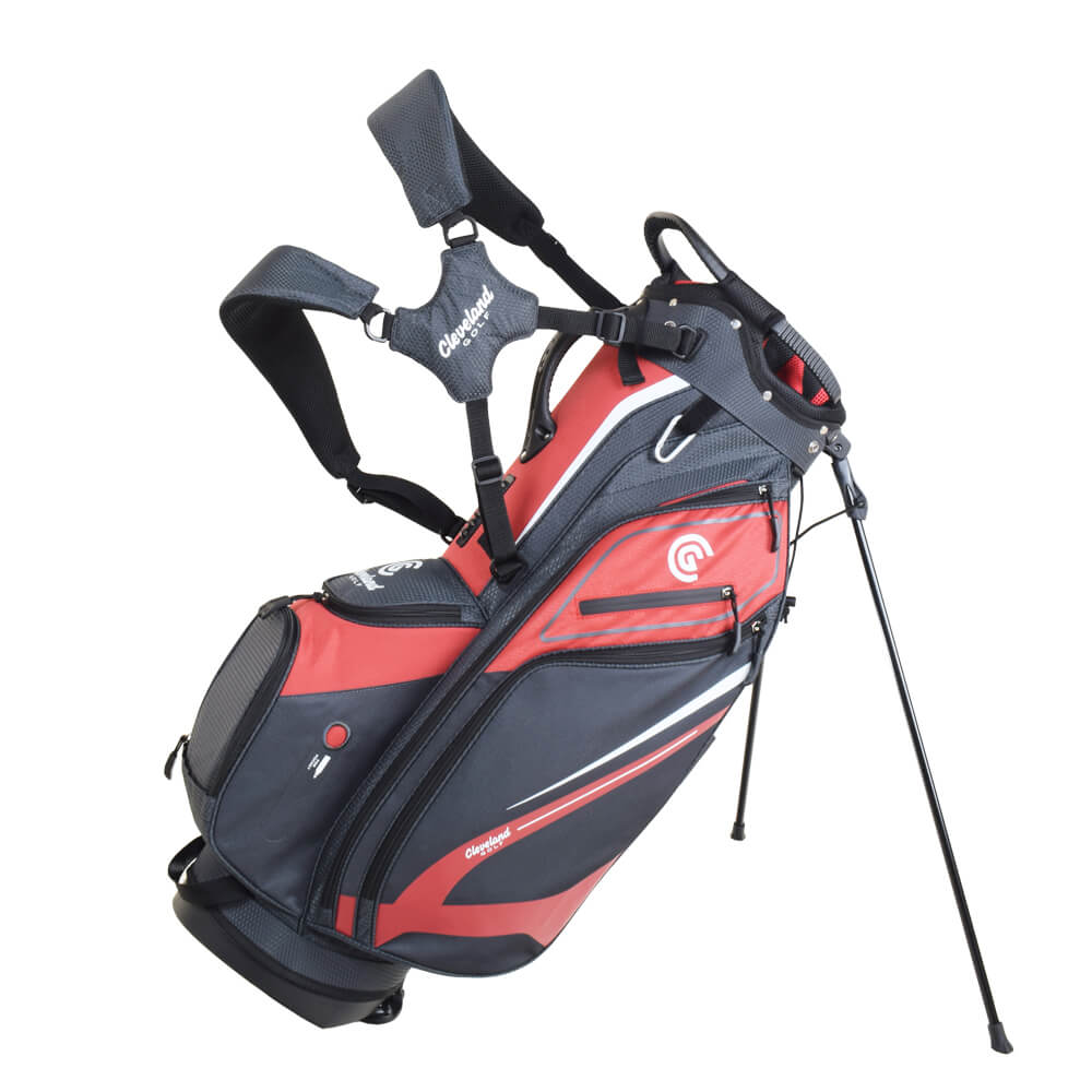 Cleveland Golf Bag | Saturday Stand | Charcoal-Red