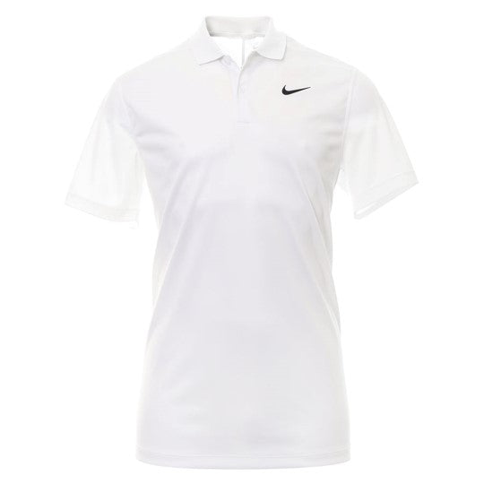 [DH0824100S] Nike Mens Golf Shirt | Victory Solid | White (S)