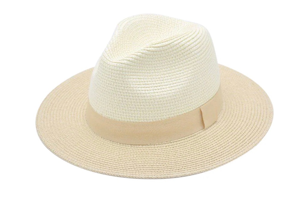 [SKUIQ879] 360Five Womens Fedora Hat | Tyler | Natural-Beige (L/XL)