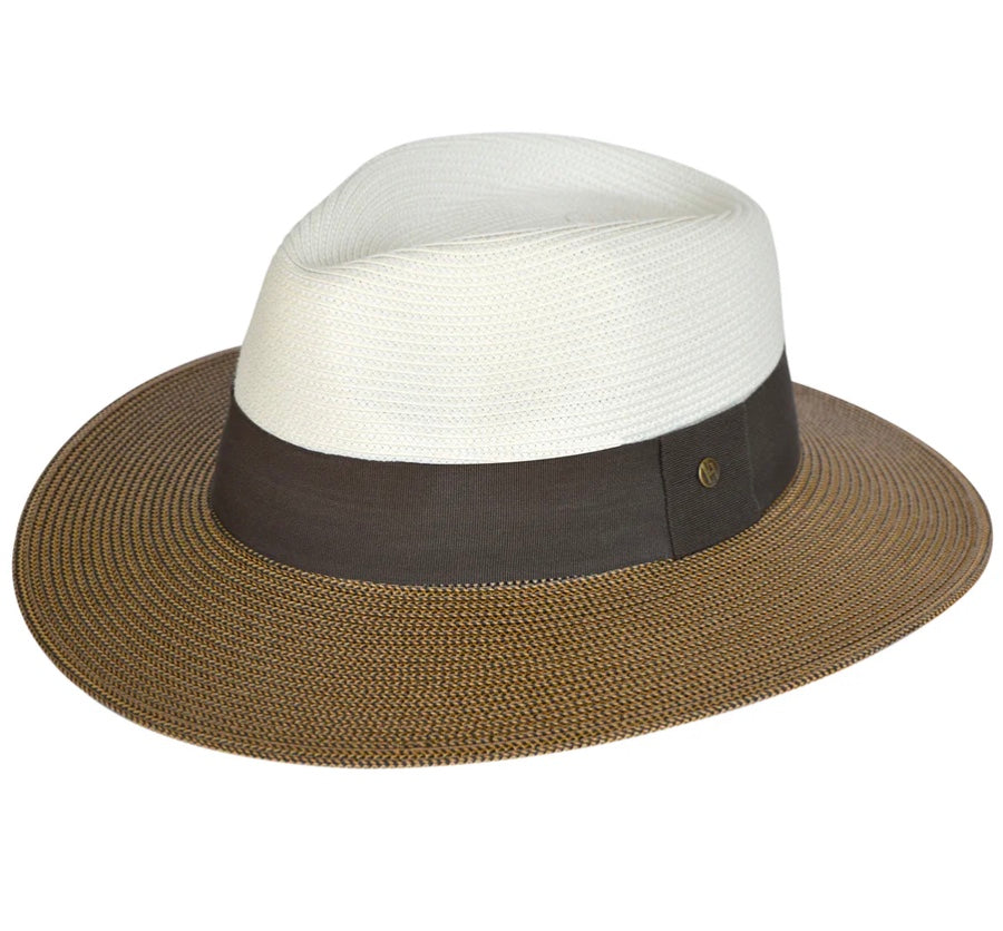 Emthunzini Womens Fedora Hat | Naledi | Ivory-Chocolate