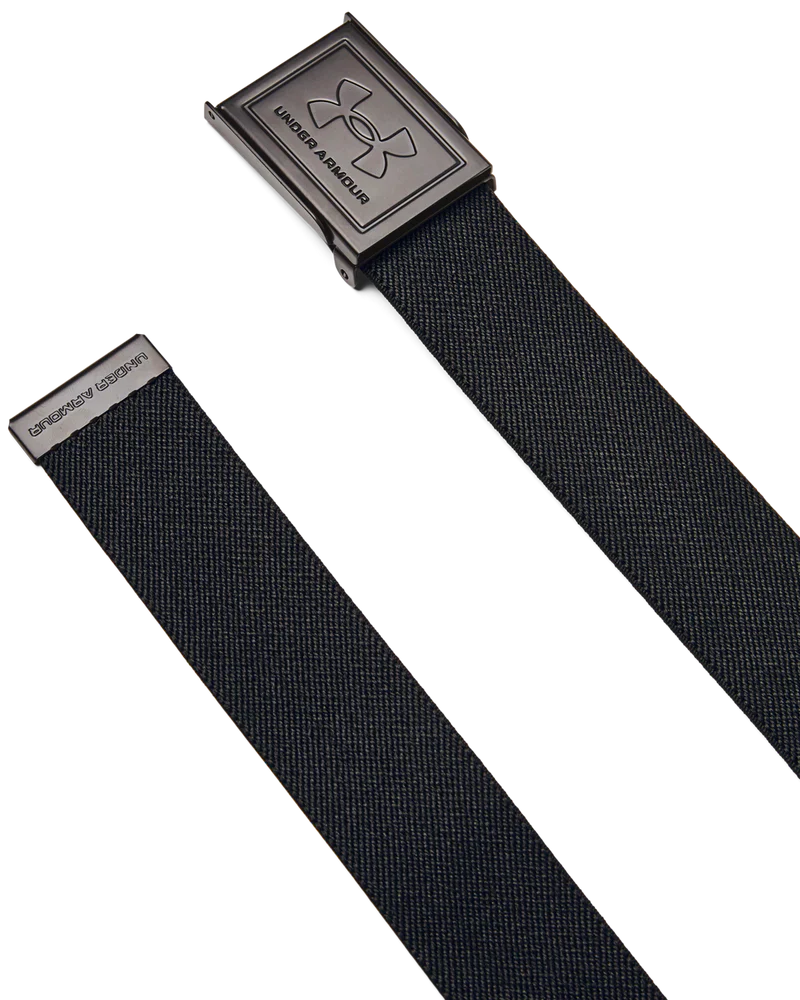 [1383935-410- OSFM] Under Armour Mens Golf Belt | Stretch Webbing (Navy)