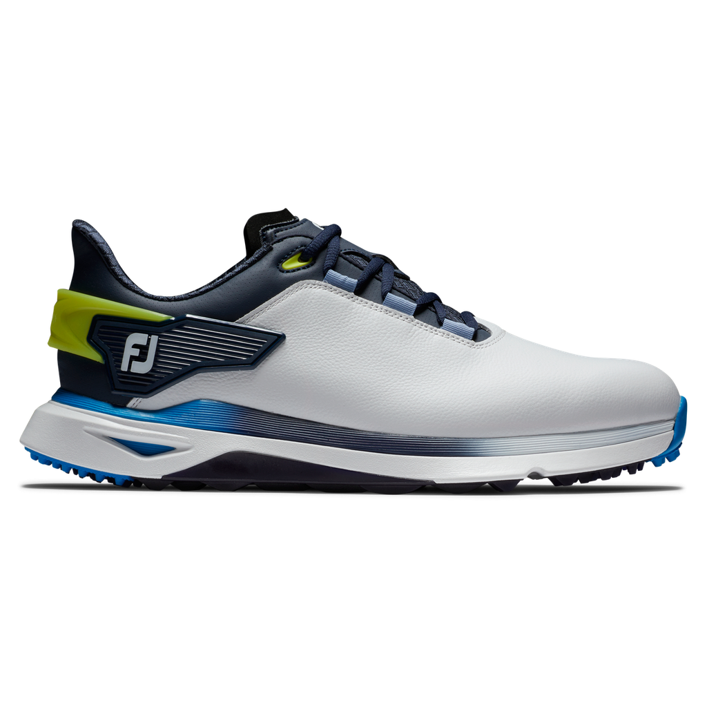 [569147] Footjoy Mens Golf Shoes | Pro SLX (White/Navy/Blue, UK7)