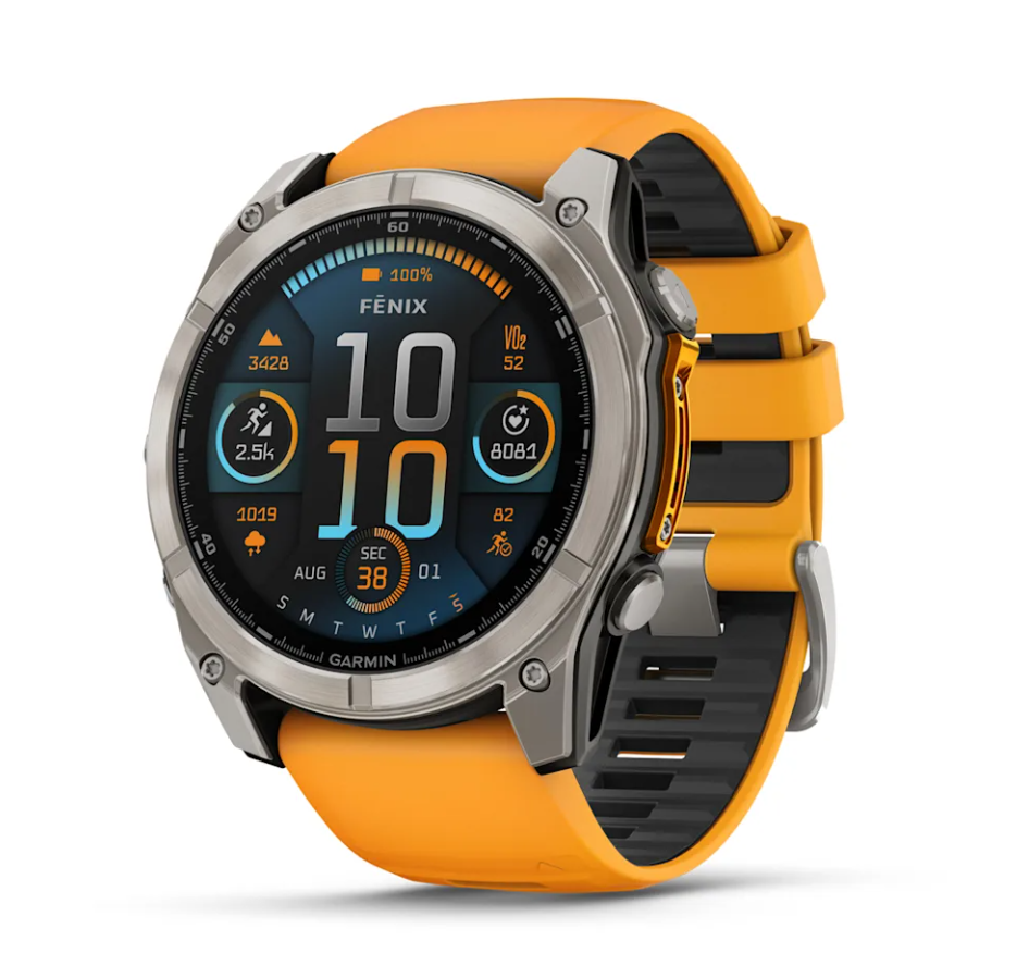 Garmin Fenix 8 Watch | 51mm | AMOLED Spark Orange-Graphite Band