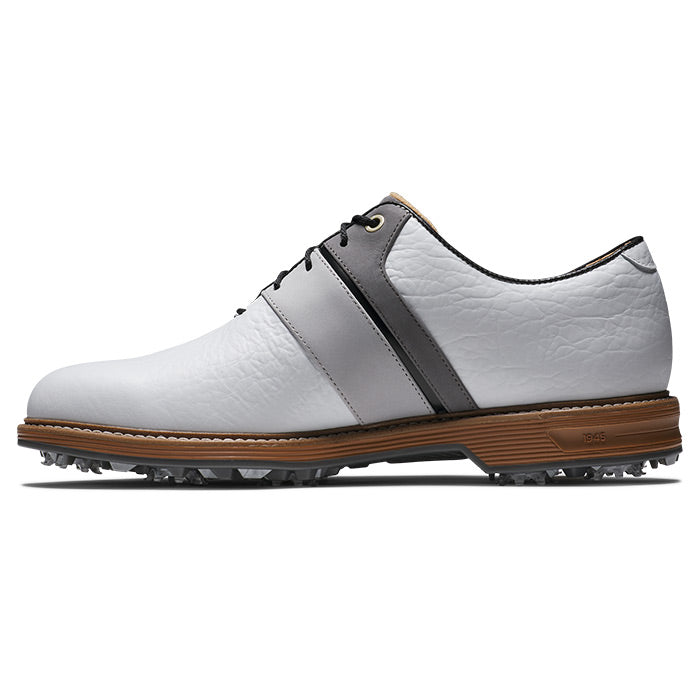 [54533070M] Footjoy Mens Golf Shoes | Premiere Series Packard | White-Grey-Black 1d (UK7)