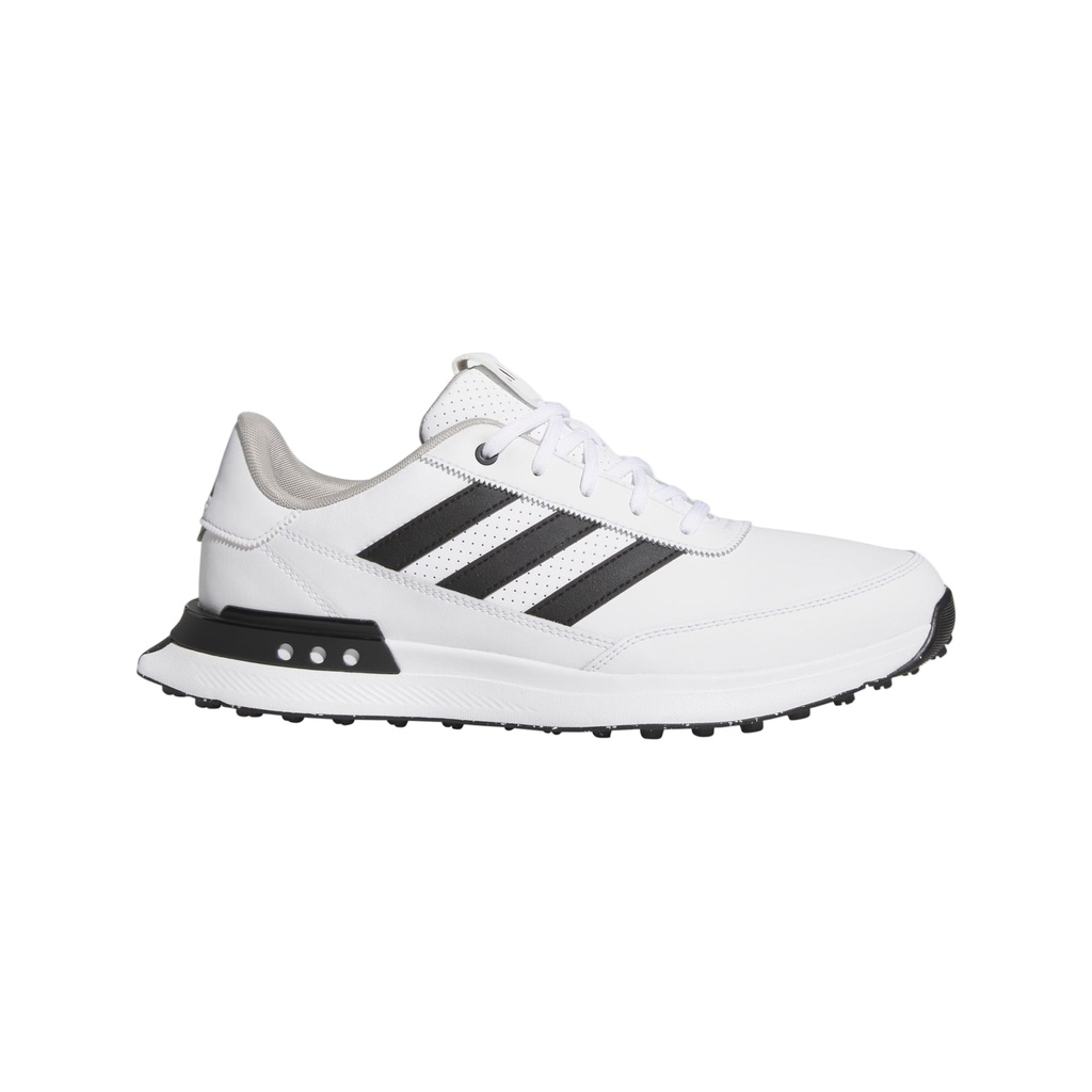 Adidas Mens Golf Shoes | S2G Leather Spikeless | White-Black-Grey