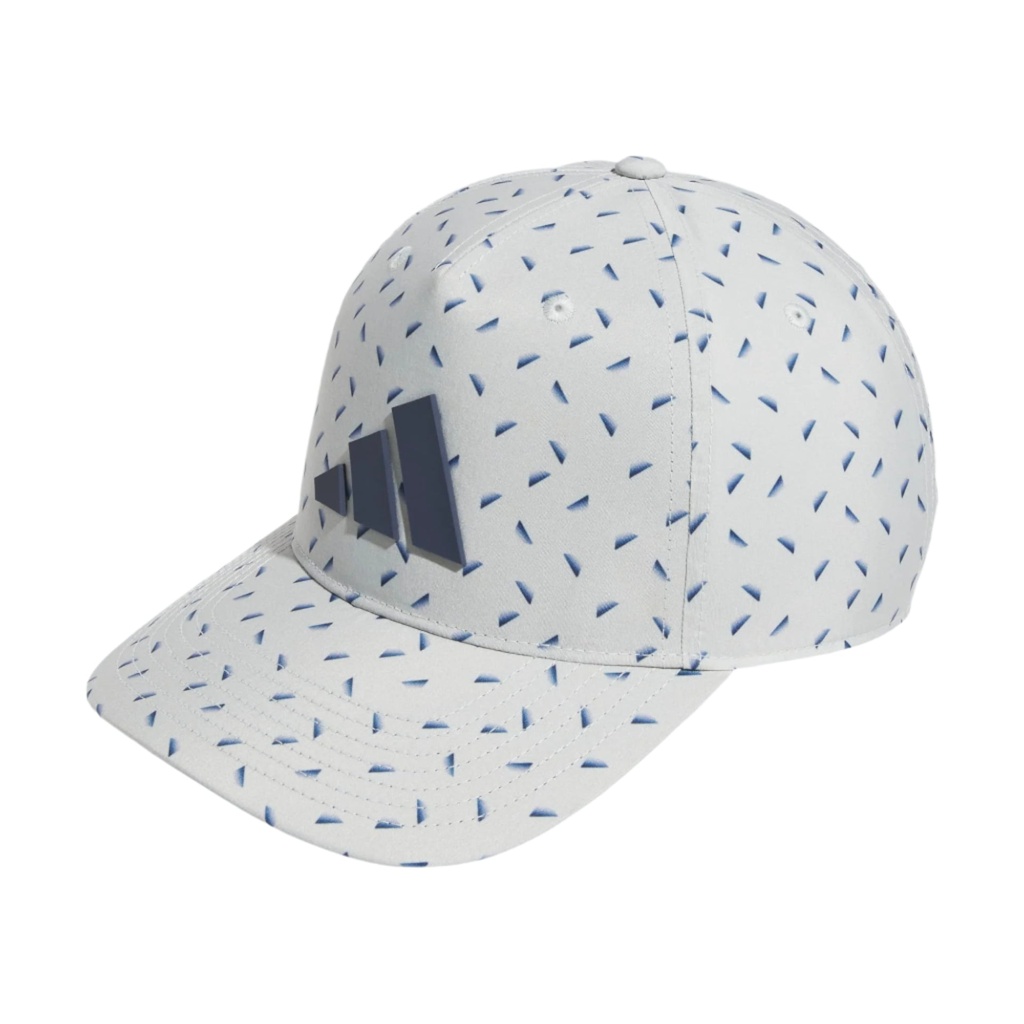 [JJ3845] Adidas Mens Golf Cap | Tour Print | Silver