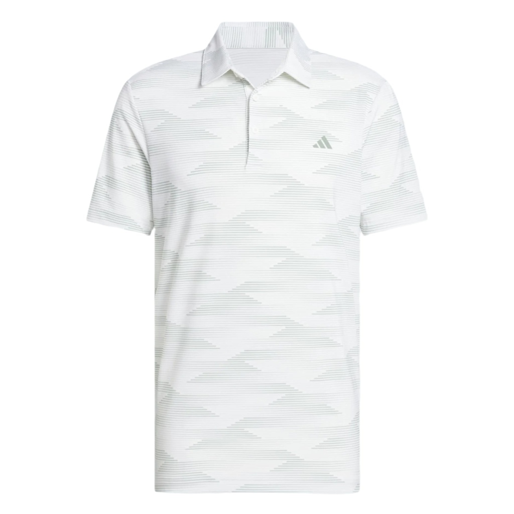 Adidas Mens Golf Shirt | Polo | White-Green