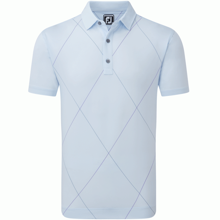 Footjoy Mens Golf Shirt | EU Raker Print | Mist