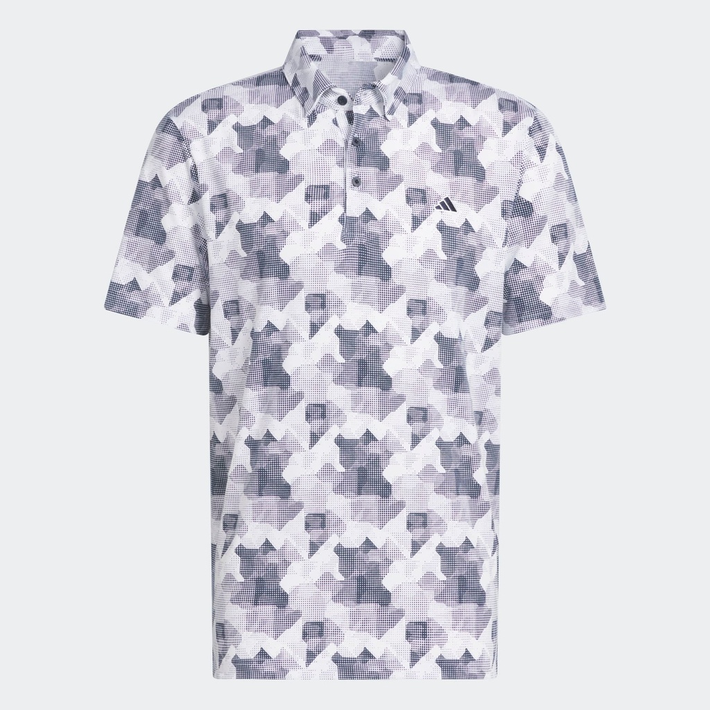 [JP2366S] Adidas Mens Golf Shirt | Polo | White-Navy (S)