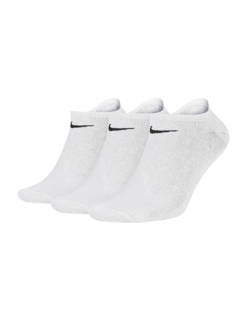 [SX7673-100] Nike Mens Socks | Everyday Cushioned No Show | 3 Pack (S)
