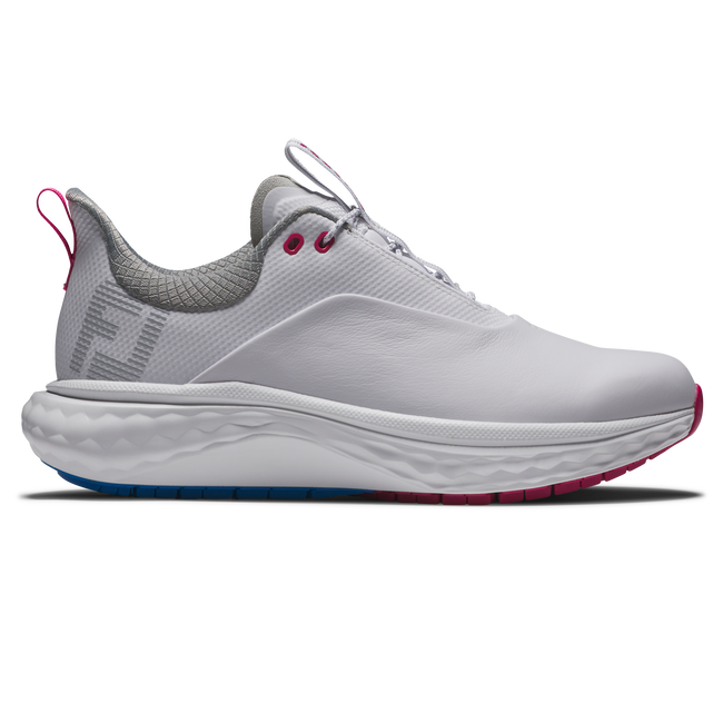 Footjoy Womens Golf Shoes | Quantum | White-Blue-Pink 7f